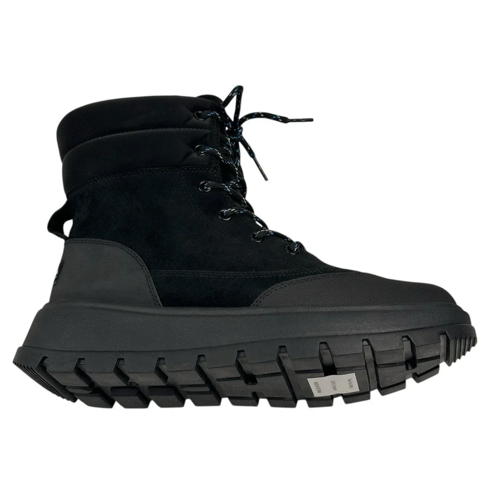 Koolaburra by UGG Deza Lace-Up Utility Boots Womens Sz. 9 Black Suede New $120